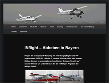 Tablet Screenshot of inflight-charter.de